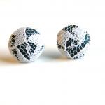 Fabric And Lace Earrings