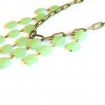 Mint Green Sea Glass Beaded Necklace