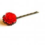 Vintage Inspired Flower Bobby Pins, Set Of Two