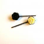 Flower Bobby Pins - Set Of Two