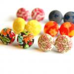 Design Your Own Fabric Stud Earrings - Set Of..