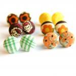 Design Your Own Fabric Stud Earrings - Set Of..