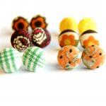 Design Your Own Fabric Stud Earrings - Set Of Six