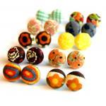 Design Your Own Fabric Stud Earrings - Set Of Six