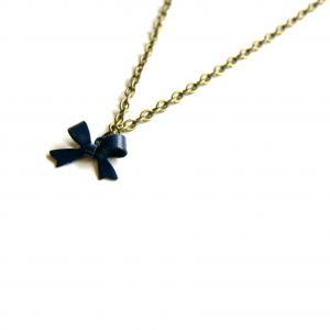 Bow Necklace - Choose Your Color (aqua, Navy,..