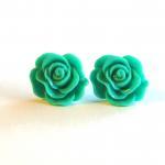 Rose Flower Stud Earring Set