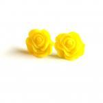 Rose Flower Stud Earring Set