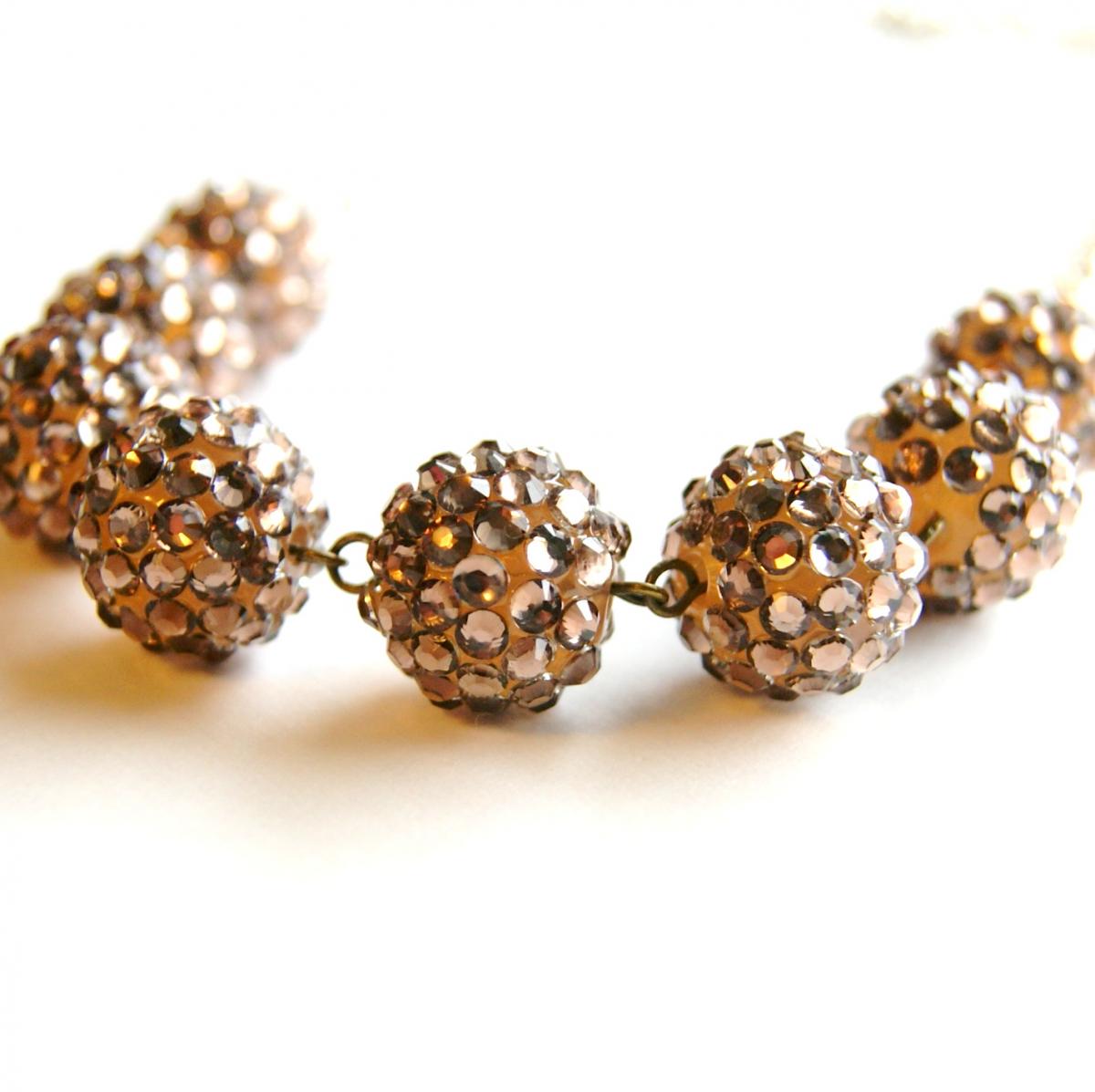 Metallic Silver Beaded Necklace on Luulla